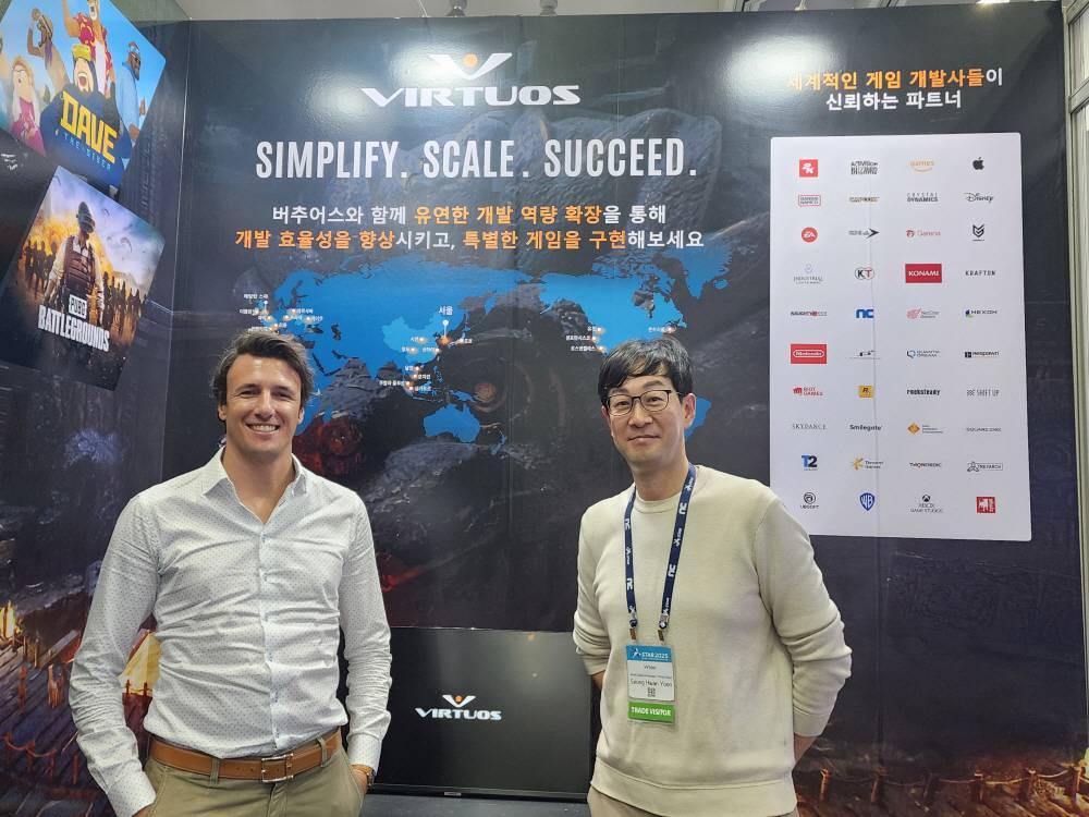 Photo of Philippe Angely and Seunghwan Yoon from Virtuos